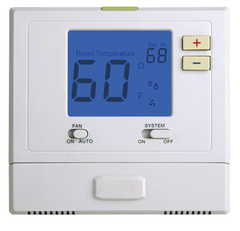 Heating And Air Conditioning Thermostats , Battery Operated Programmable Thermostat