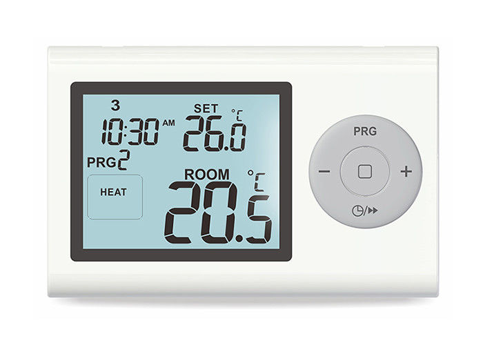 Weekly Programmable Boiler Room Thermostat Digital , Wireless Heating