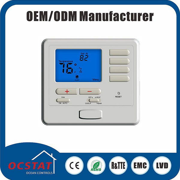 Nonprogrammable Electric or Gas Room Thermostat with Heating and
