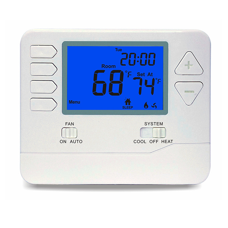 2 Heat / 2 Cool 24V AC Digital Room Thermostat Temperature Controller