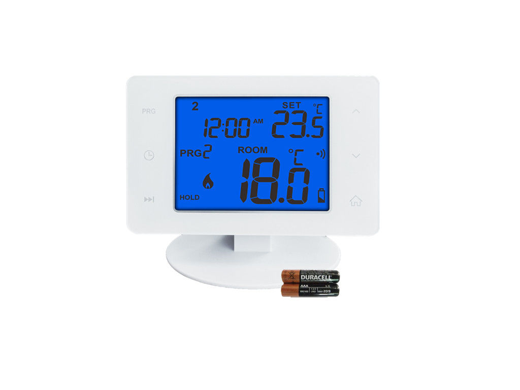 Fireproof PC+ABS Wireless Home Thermostat / Programmable Battery Room