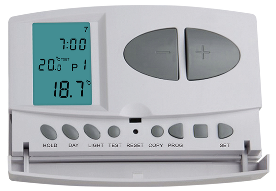 Large Screen Wired Room Thermostat For Heat Pump With Emergency Heat