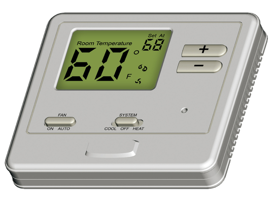 1 Heat 1 Cool Digital Gas Heater Thermostat Singel Stage For Home