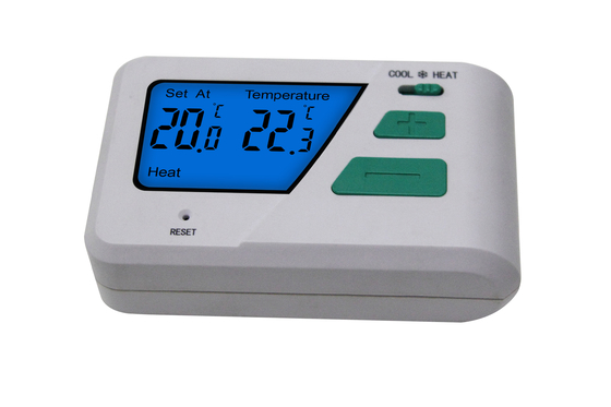 Dual Fuel Heat Pump Thermostat Non Programmable With Blue Backlight
