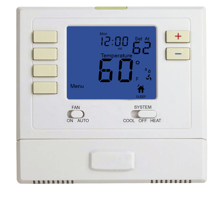 1 Heat 1 Cool Electronic Room Thermostat For Heating And Air Conditioning