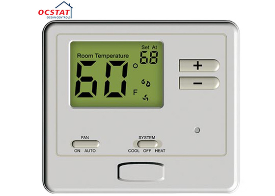 24 V LCD FCU Air Conditioner Digital Room Thermostat For Underfloor Water Heating System