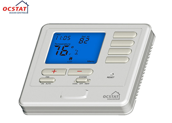 Digital FCU Room AUTO AC 7 Day Programmable Thermostat Heating And Cooling System