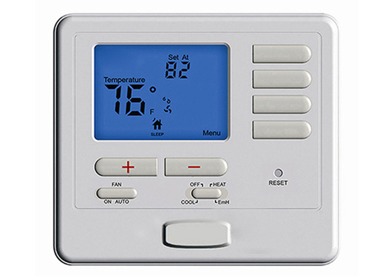 Digital LCD Screen Non Programmable Thermostat , Battery Operated Room Thermometer