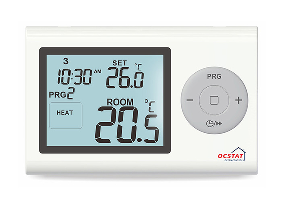 Wall Hung Digital Programmable Thermostat , Water Boiler Heating Room Thermostat