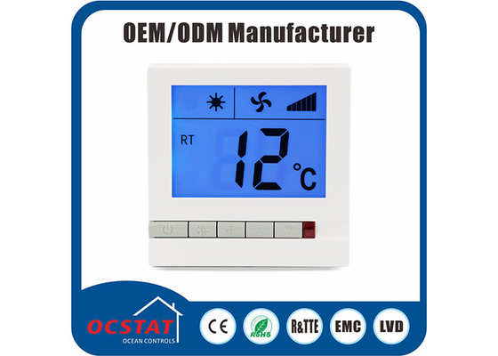 Household Room Heating fcu thermostat , Digital Air Conditioning Thermostat