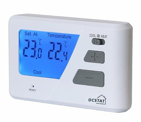 Flame Retardance ABS WIFI Room Thermostat With Heat / Off / Cool Switch