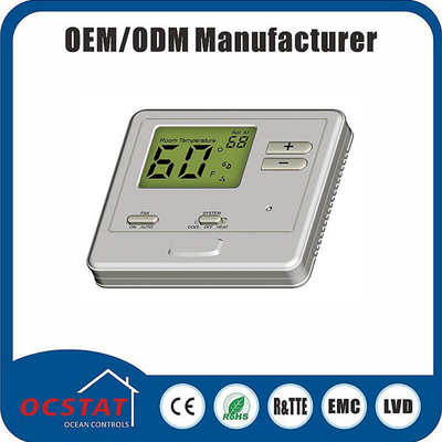 Non-programmable Digital   Heating and Cooling Room Temperature Thermostat with Frame