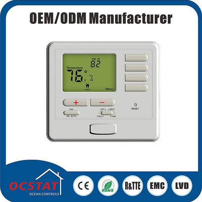 Non-programmable Electric or Gas Room Thermostat with Heating and Cooling Swing Adjustment