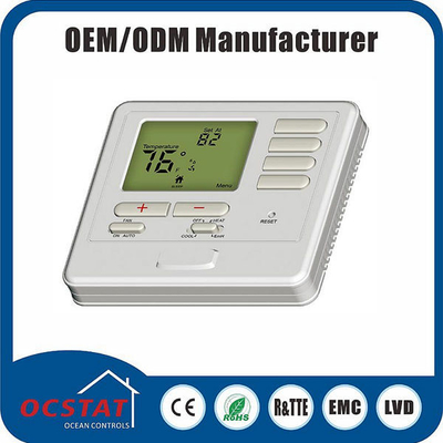 Non-programmable Electric or Gas Room Thermostat with Heating and Cooling Swing Adjustment