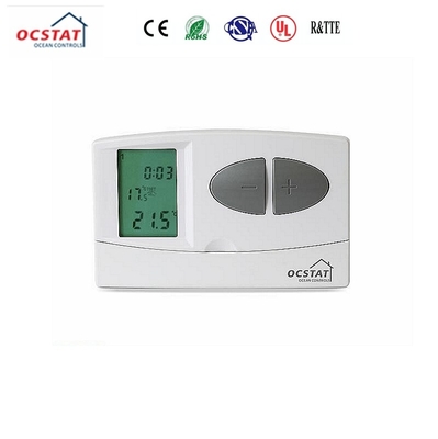 Battery Supply Temperature Control Heating 7 Day Programmable Room Thermostat with 230V