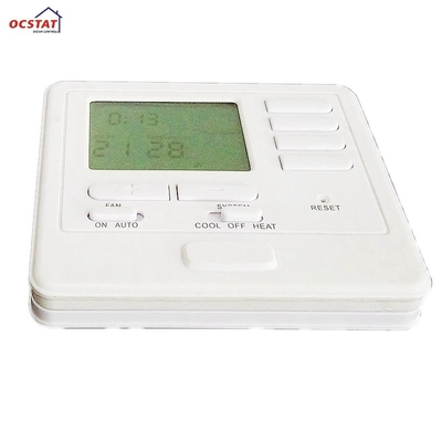 White Color Digital Heating HVAC Room Thermostat With 5/1/1 Programmable