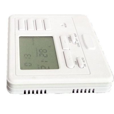 White Color Digital Heating HVAC Room Thermostat With 5/1/1 Programmable