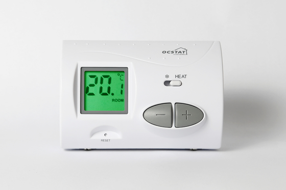 White Smart Digital Room Thermostat With Backlight , Wireless Central Heating Control Systems