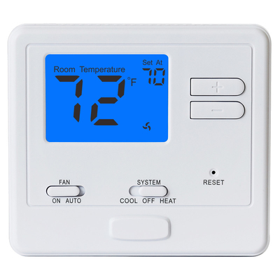 Non - Programmable Digital Underfloor Heating Thermostat , HVAC Thermostat 24V With Backlight