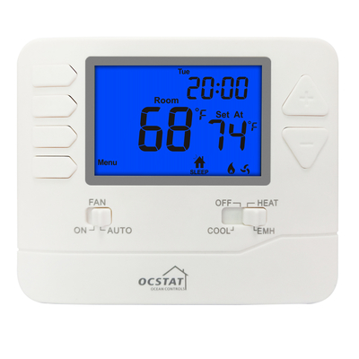 Electric And Gas Boiler Digital Heating Room Thermostat With USA System Heat Pump