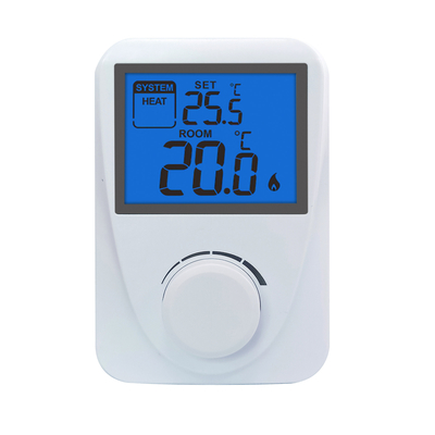 230V Non Programmable Digital Heating Room Thermostat Blue Backlight Gas Boiler