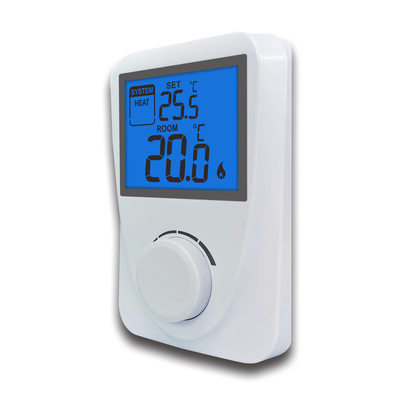 230V Non Programmable Digital Heating Room Thermostat Blue Backlight Gas Boiler