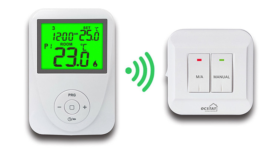 HVAC Control RF Room Thermostat 230V 6A For Home ／ Hotel / Apartment