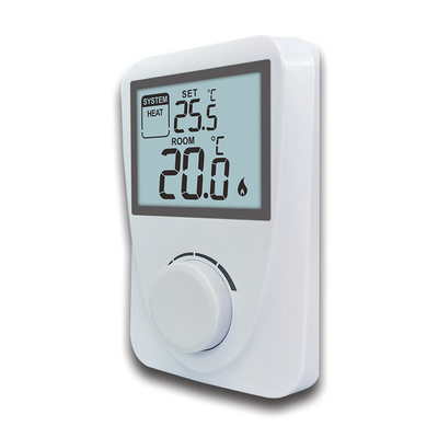 Non - Programmable Digital Heating Thermostat In White Color ABS + PC Material