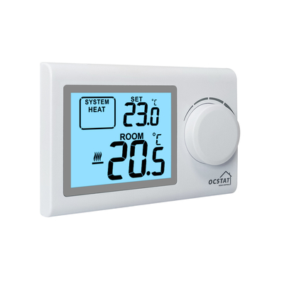 Smart Sensor Wired Room  Thermostat  Water / Floor Heating Rectangular Shape