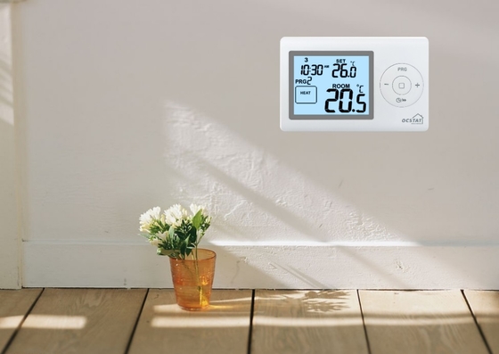 7 Days Programmable Boiler Heating Thermostat CE RoHS High Accuracy