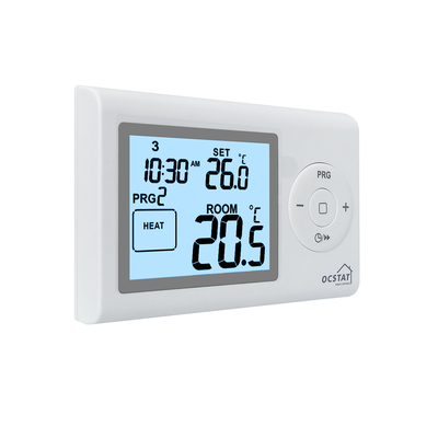 7 Days Programmable Boiler Heating Thermostat CE RoHS High Accuracy