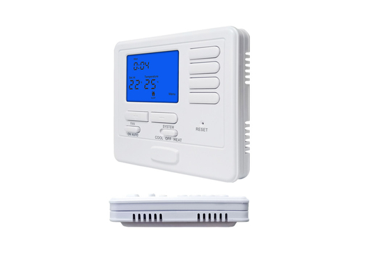 230V Electronic 7 Day Programmable Thermostat Blue Backlight Customized Color