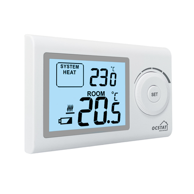 Office Wireless Gas Boiler Thermostat With Large Dial Adjustable Button
