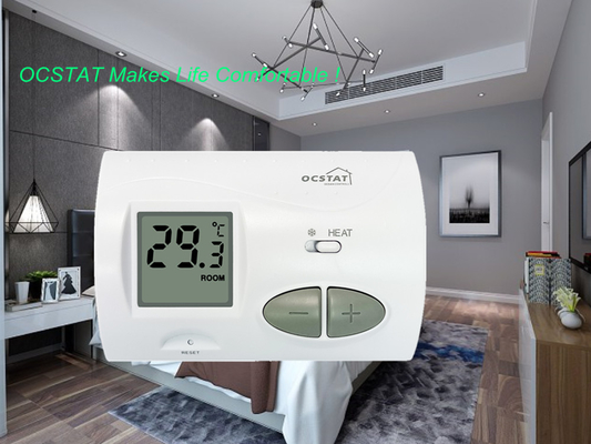 White Color Household Non Programmable Thermostat For Heating And Cooling