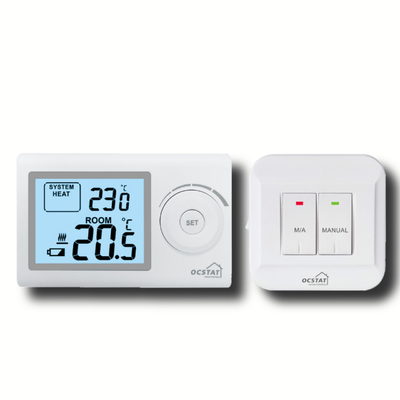 PC+ABS Wireless Heater Thermostat / Remote Controlled Thermostat For Boiler