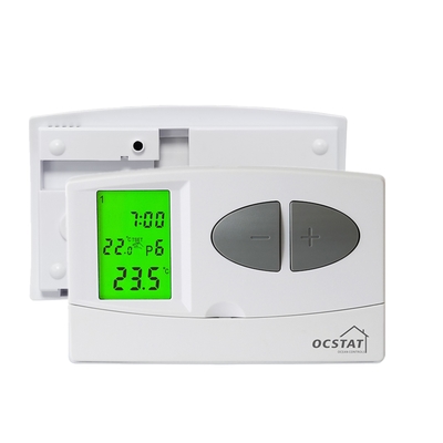 Water Heating Electronic Wired Room Thermostat With Push Button