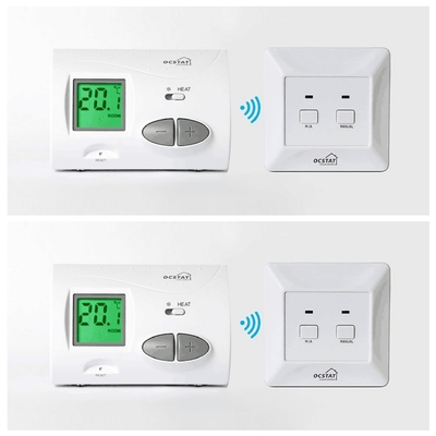 Digital Adjusted HVAC Boiler Heating Wireless Wall Thermostat Manual Reset Type