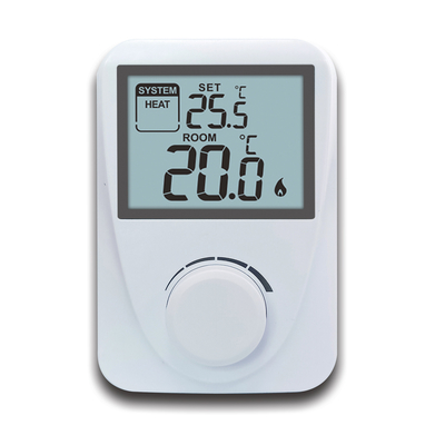 Heating / Cooling Wired Digital Room Thermostat LCD Display Customized Logo
