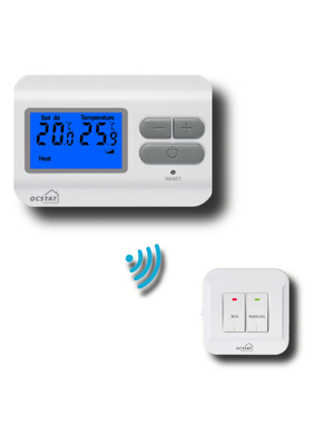 Smart Wireless Room Thermostat LCD Lighting Control System  3A / 16A