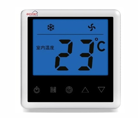 230 VAC 50Hz Digital Fan Coil Thermostat With External Temperature Sensor