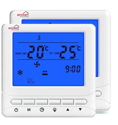 230VAC 50Hz Air Conditioner Fan Coil Thermostat For Temperature Control