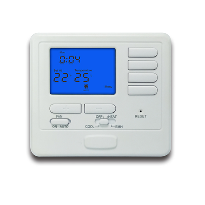 2 Heat 1 Cool Smart Room 24VAC Heat Pump Programmable Thermostat