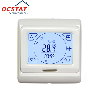 Touch Screen Weekly Programmable Electronic Room Thermostat 230V 16A