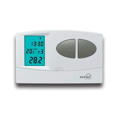 Weekly Programmable ABS RF Room Thermostat For Underfloor Heating