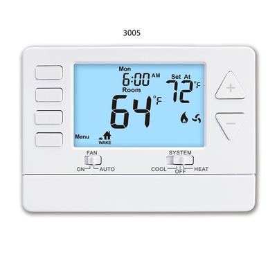 Digital LCD 24V Programmable 1 Heat 1 Cool Air Conditioner Thermostat