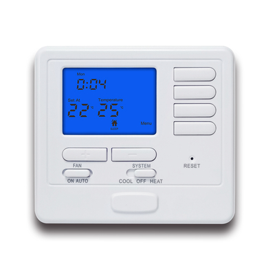 LCD Display Digital 24V HVAC Wired Room Thermostat For Central Air Conditioner