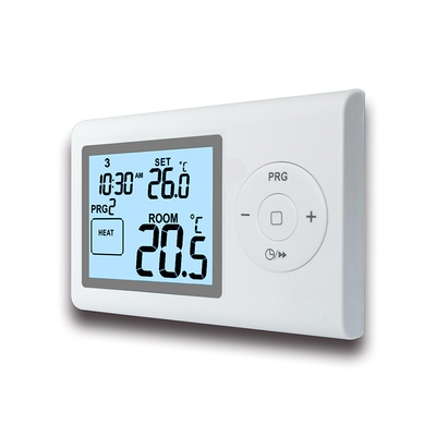 Weekly Programmable Boiler Room Thermostat Digital , Wireless Heating Thermostat