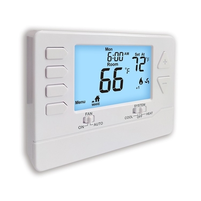 OEM 24V Electronic Room Thermostat With Sky Blue Backlight