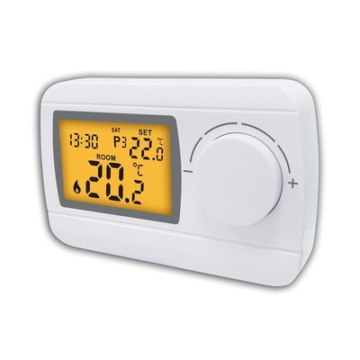 Large Dial Button 7 Day Programmable Room Thermostat 230V