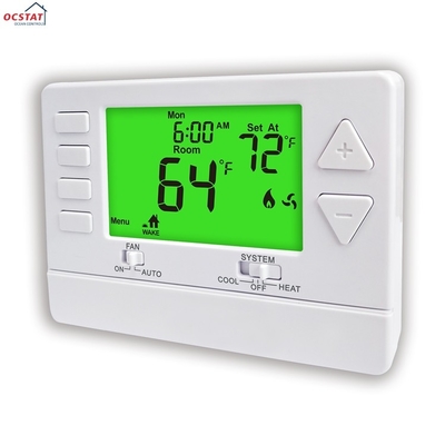 ABS Programmable Digital Heating Room Thermostat Single Stage